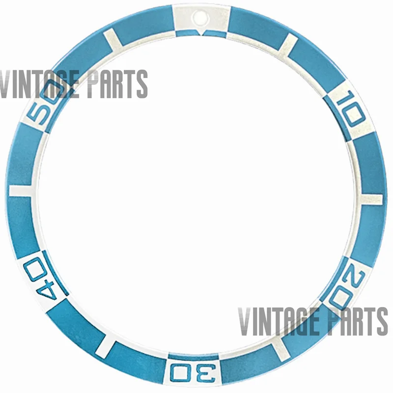 Inserto de bisel plano de aluminio, 38x31,5 Mm, apto para reloj seiko