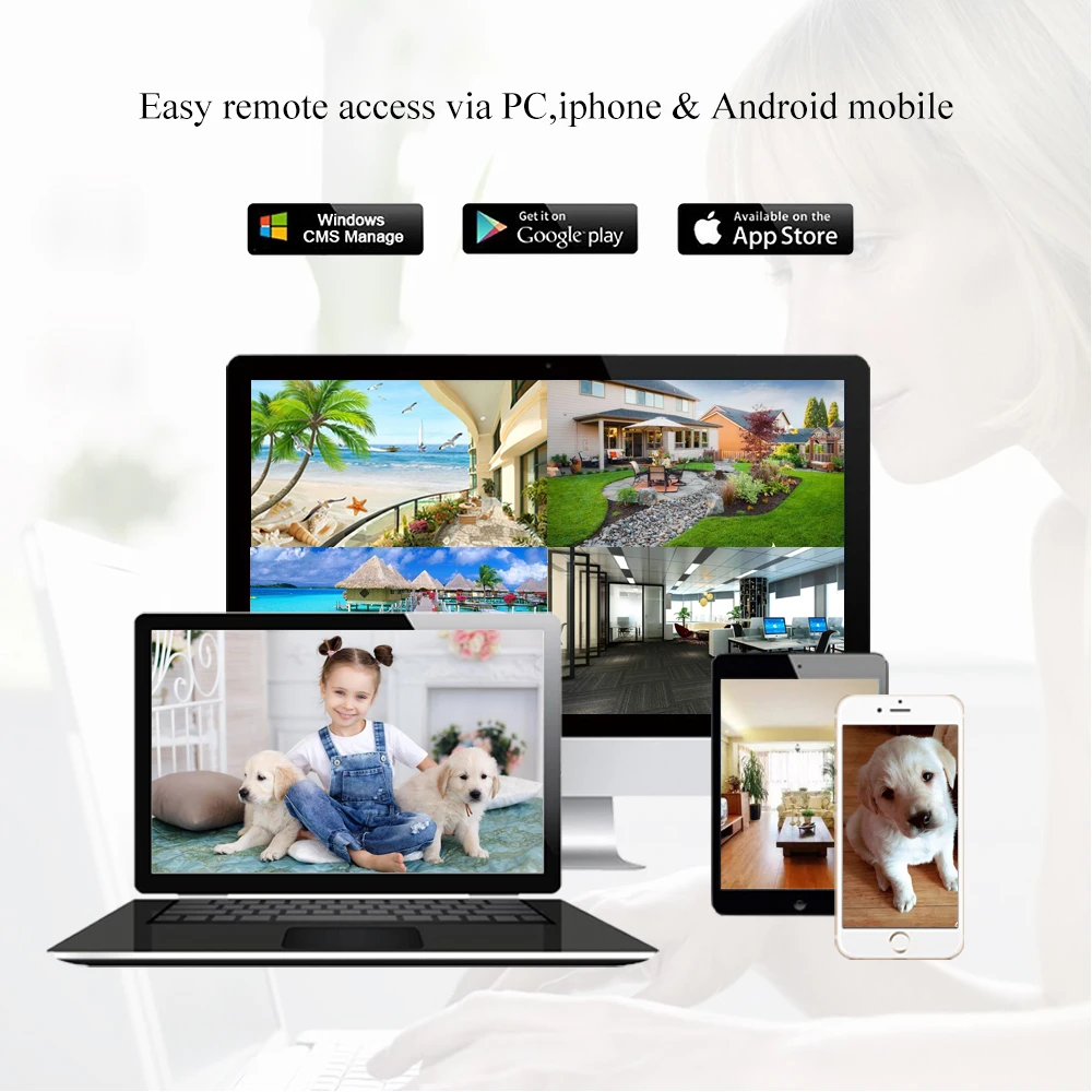 AZISHN Face Detection 8MP Face Detection videoregistratore di sicurezza Motion Detection P2PFTP XMEye CCTV NVR