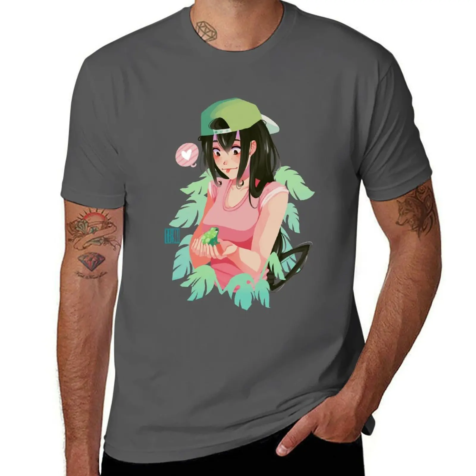 

Asui Finds a Friend T-Shirt man t shirts graphic t shirt man cotton T-Shirt