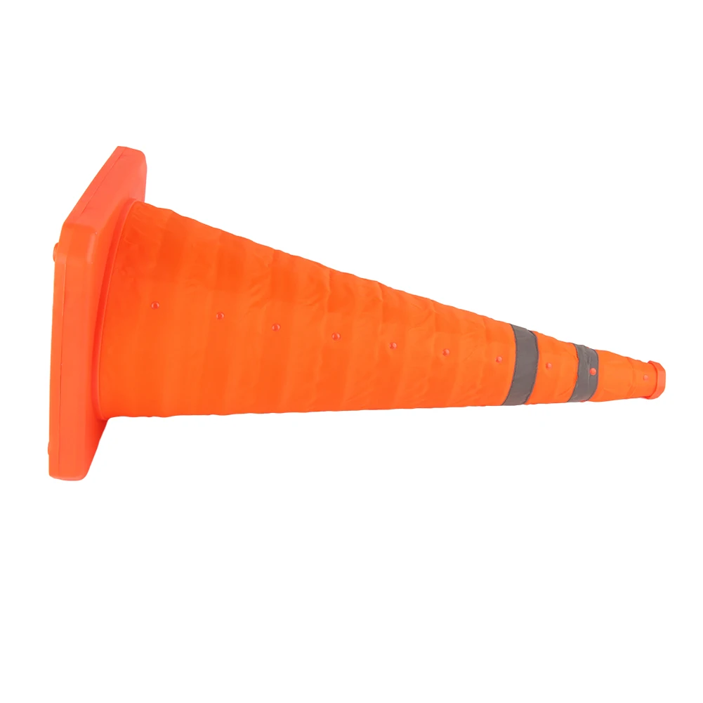 Protable Collapsible Safety Traffic Cone with Reflective Collar Extendable Road Safety Cone for Road Parking Driving Practice