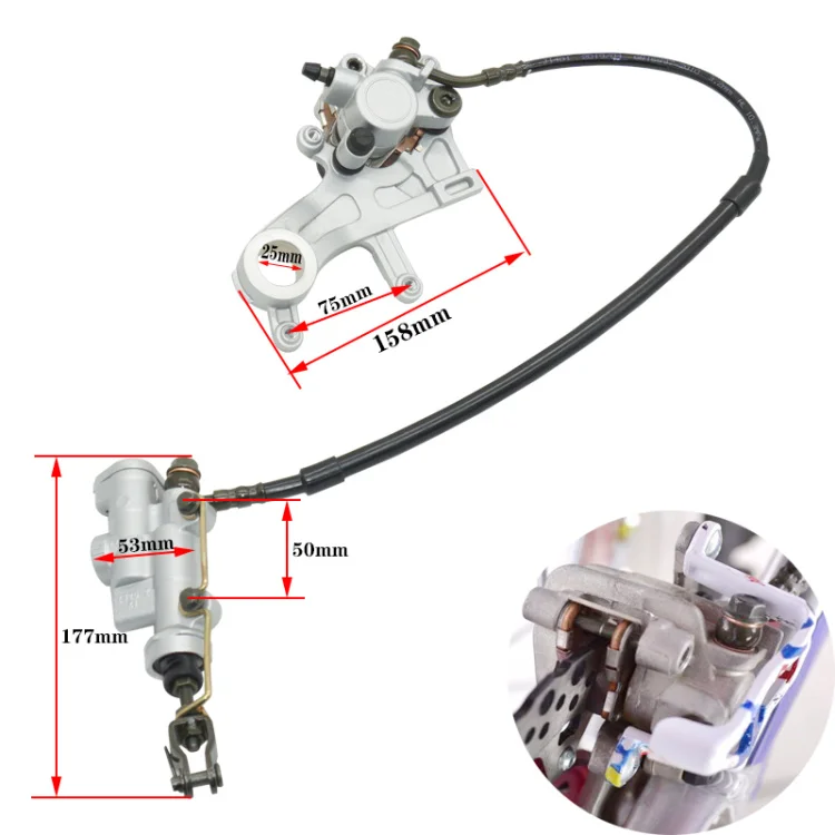 Brake Pump Rear Brake System Brake Pad Accessories Motorcycle for BSE M2 M4 M6 CRF250 450 2008-2019 2012 2015 2016