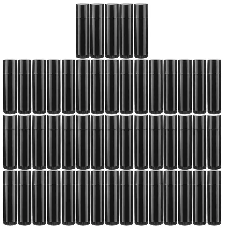 BAAG-50 Pcs 5.5G Twist-Up Lip Balm Tubes,Empty Plastic Lip Gloss Balm Containers Containers For DIY Homemade Lipsticks
