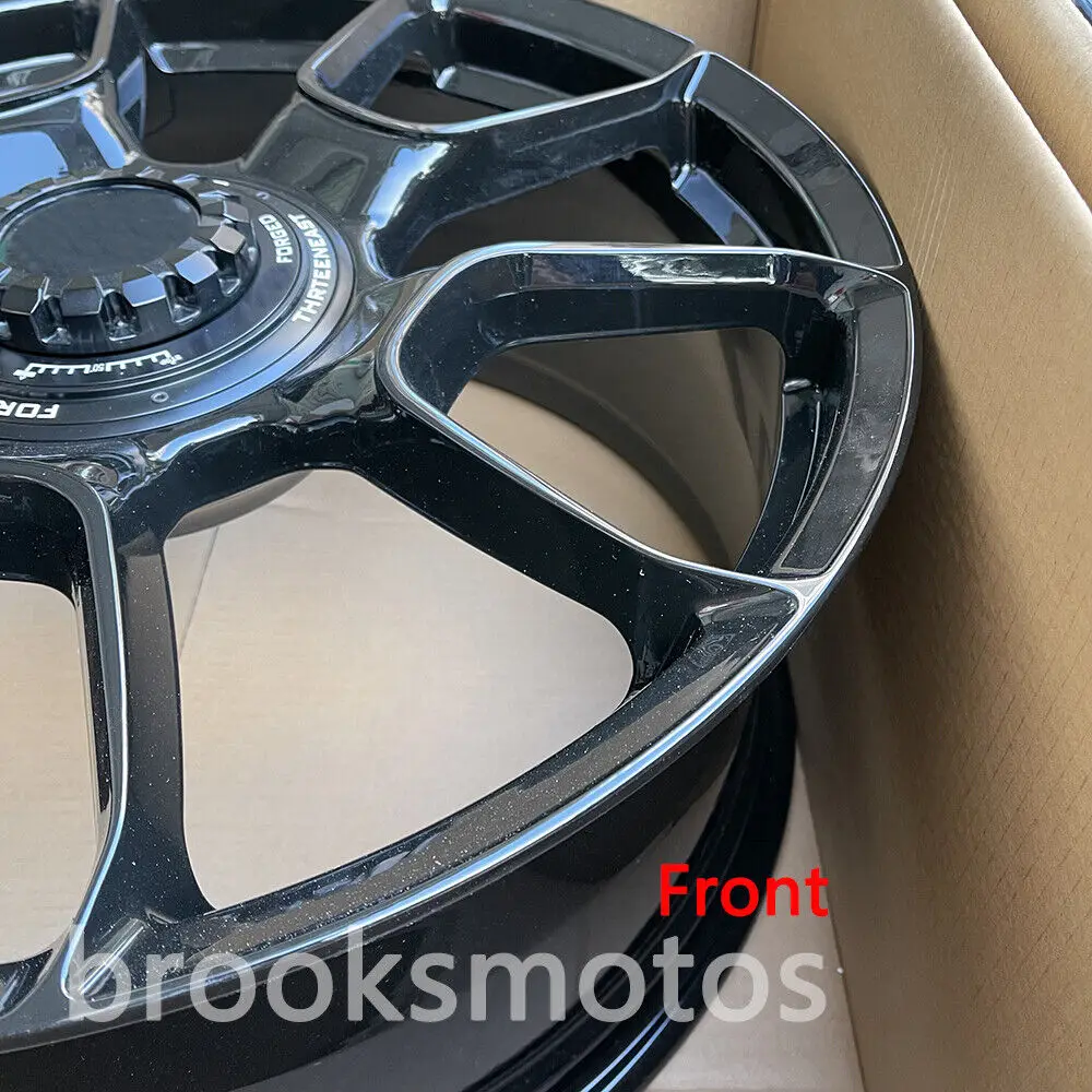 Cerchi PER RUOTE FORGATE NERO LUCIDO DA 21" NUOVI FIT 2010-2015 PORSCHE PANAMERA 970