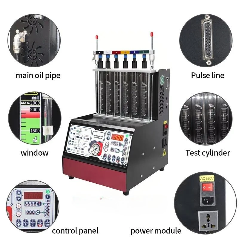 StarCard GDI100 Automotive Fuel Injector Tester Ultrasonic Cleaner for In-Cylinder Direct-Injection High-Pressure Fuel