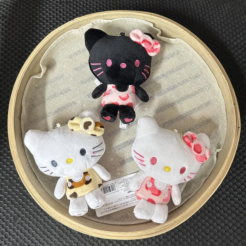 ハローキティヒョウ柄ぬいぐるみかわいいバックパックペンダントキーホルダーアクセサリー女の子の誕生日クリエイティブ周辺機器ギフト