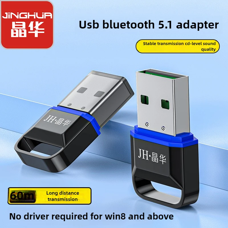 Adaptador USB Bluetooth 5.3, Plug and Play, Modo Dual, para PC Desktop Laptop, Transferência de Música de Áudio, Venda Quente