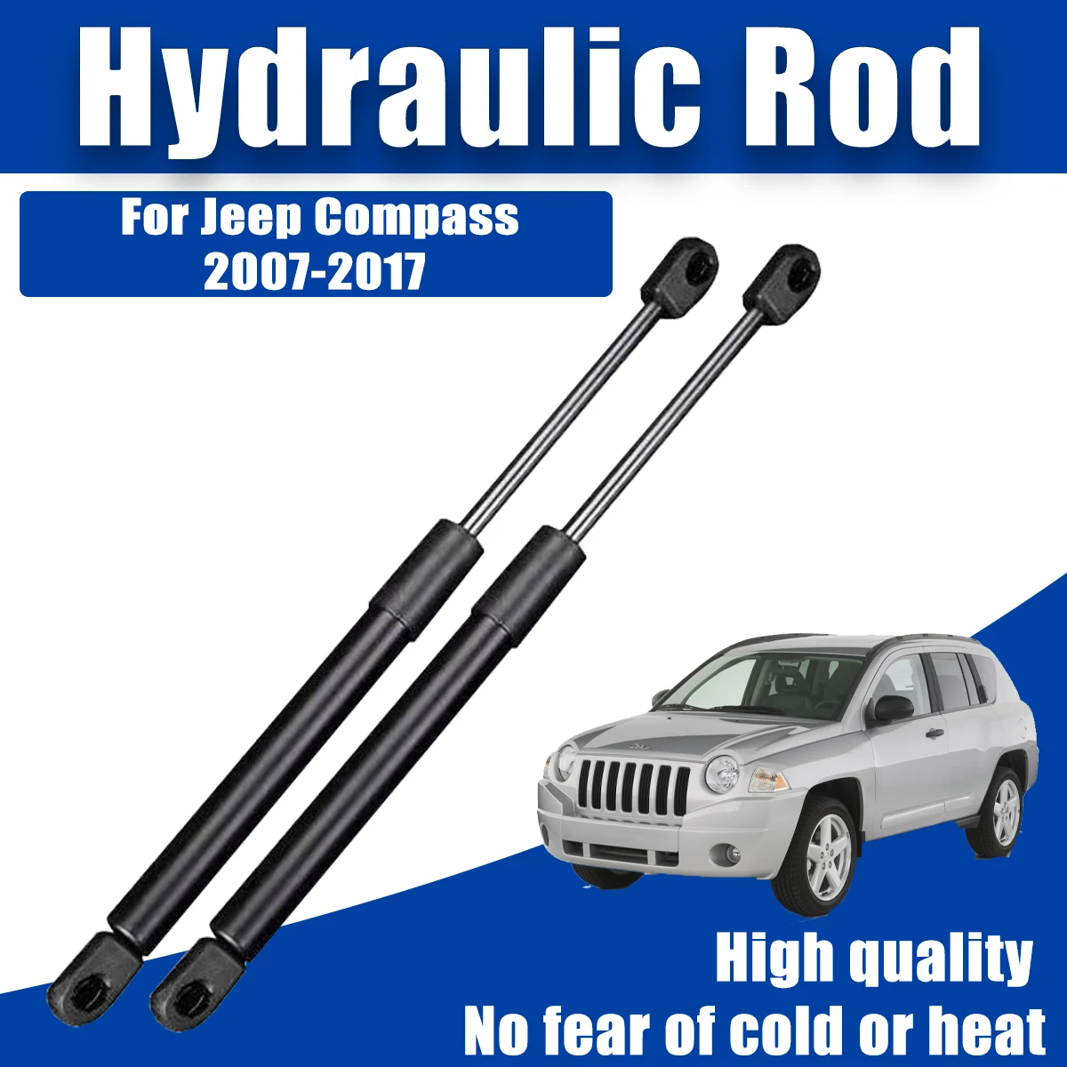 Hydraulic Rods Trunk For Jeep Compass 2007-2017 MK49 2008 Car Gas Rear Hood Shock Bar Supporting Lift  Strut Engine  Accessories