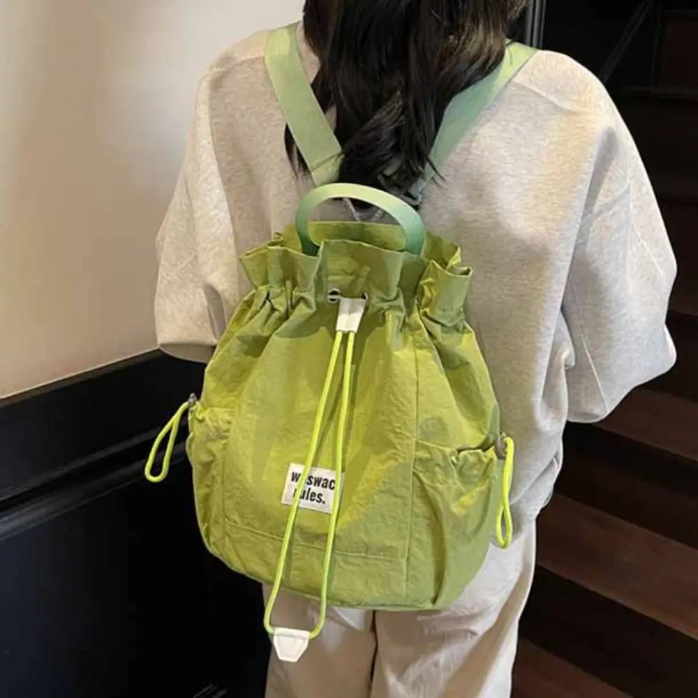 

Large Capacity Sport Racket Storage Backpack Solid Color Nylon Fitness Shoulder Bag Korean Style Badminton