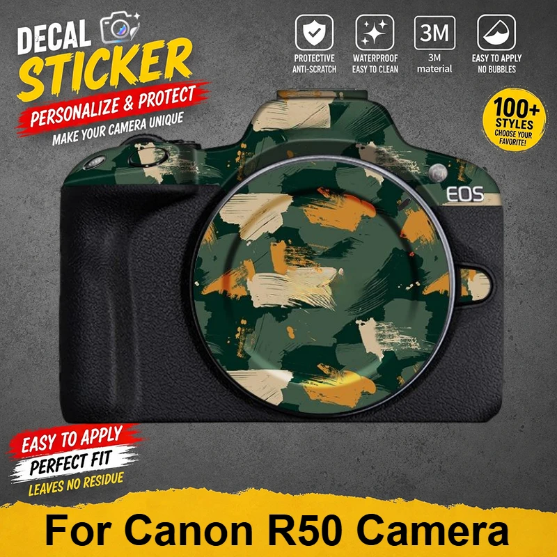 PrizMo Skin For Canon R50 Decal Skin Vinyl Wrap Film Mirrorless Camera Body Protective Sticker Protector Coat EOS EOSR50