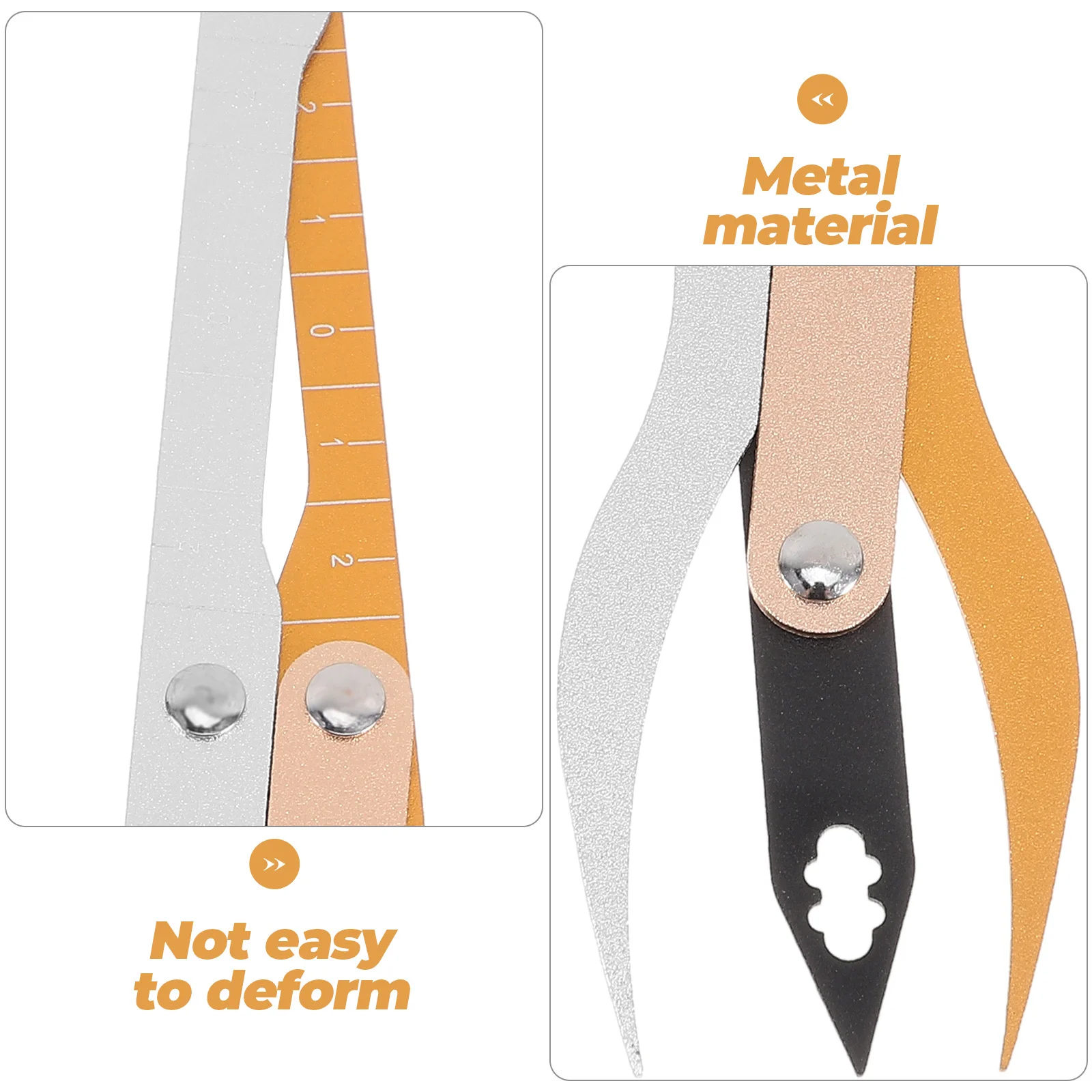 

Линейка для позиционирования бровей с золотым соотношением, 3-точечный измерительный инструмент для идеальной симетрии бровей, незаменимый для микроблейдинга и макияжа