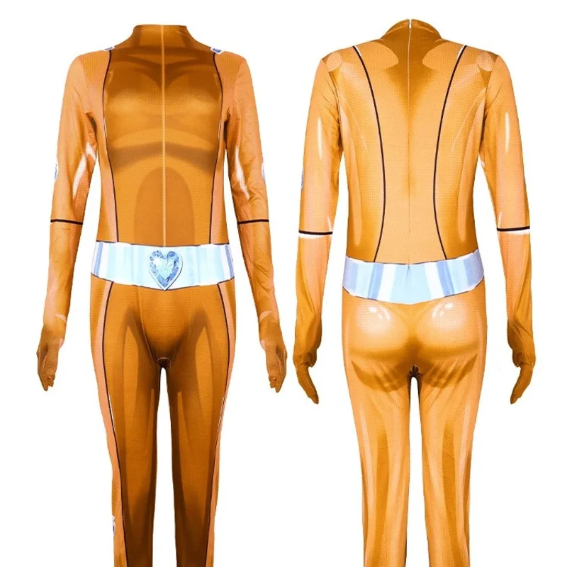 ชุดคอสเพลย์ CyTotally Spies สำหรับผู้ใหญ่และเด็ก ชุดจั๊มสูท บอดี้สูท แอนิเมะ Clover Ewing Samantha Alexandra Mandy Sam Alex สำหรับผู้หญิง