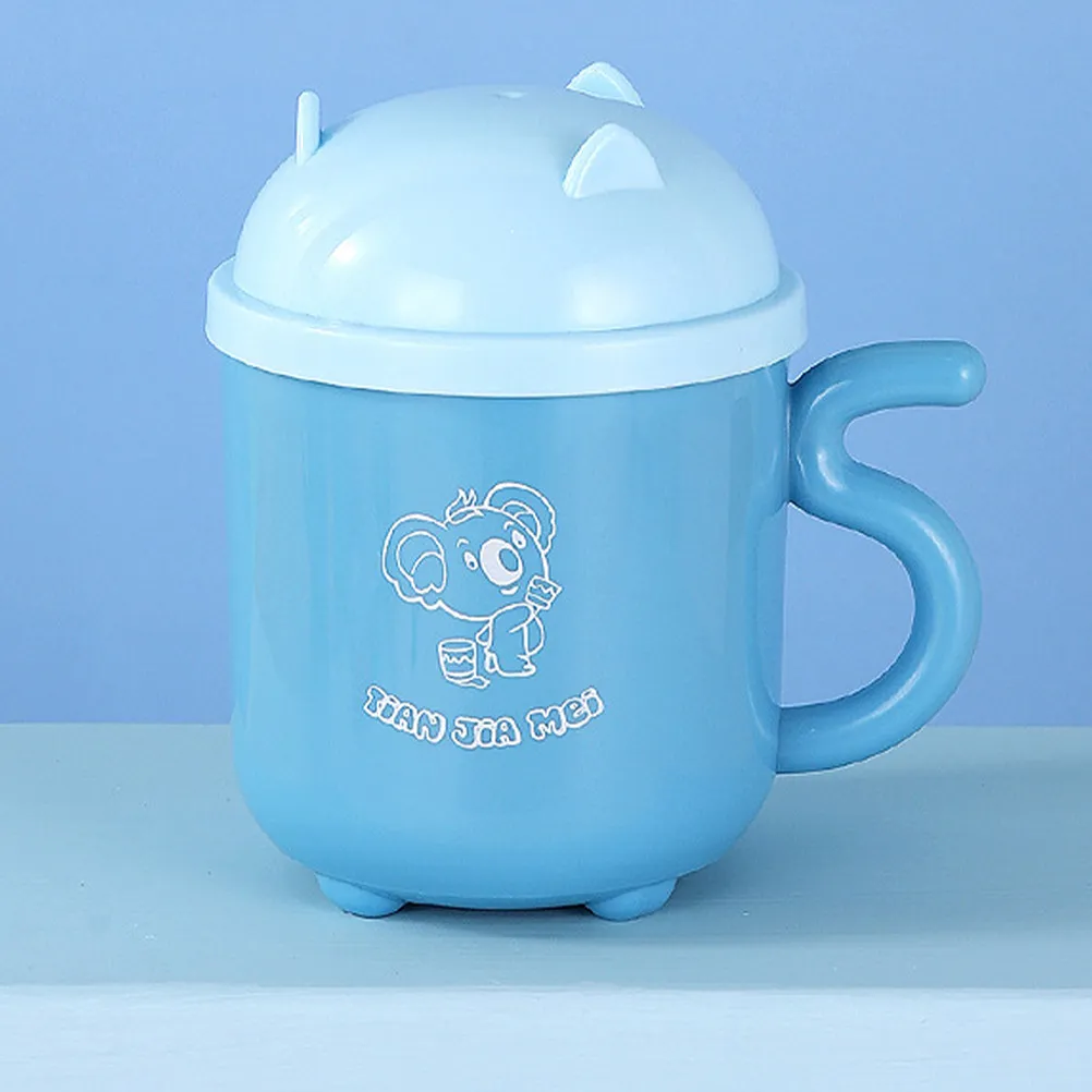 

Stainless Steel Kids Water Cup 300ml Blue Silicone Baby Drinking Bottle Anti scald H Trainer Child Porridge Cup