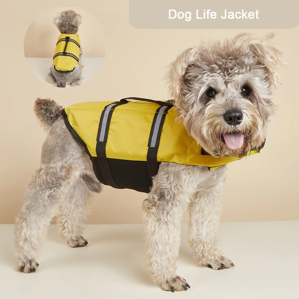 Chaleco salvavidas para perros, reflectante, ajustable, de verano, traje de baño para perros grandes, chaleco de seguridad para surf, velero,