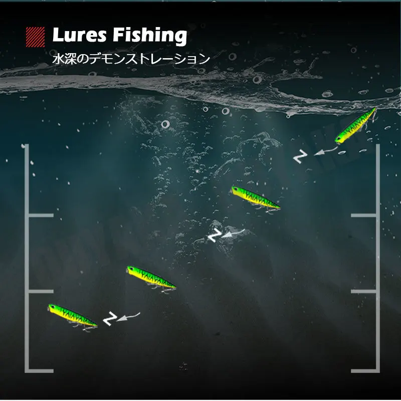Pencil Fishing Lure Isca Artificial Weights 14.3g 10cm Floating Baits Topwater Trolling De Pesca Articulos For Pike Fish Leurre