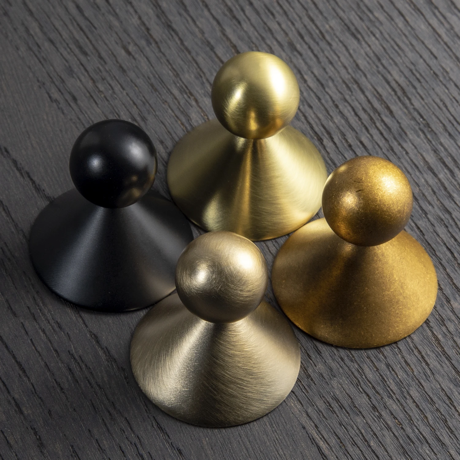 Goo-Ki Champagne Bronze Knobs for Cabinet Drawer & Dresser Kitchen Zinc Alloy Cabinet Handles and Pulls for Furniture Hardware 2