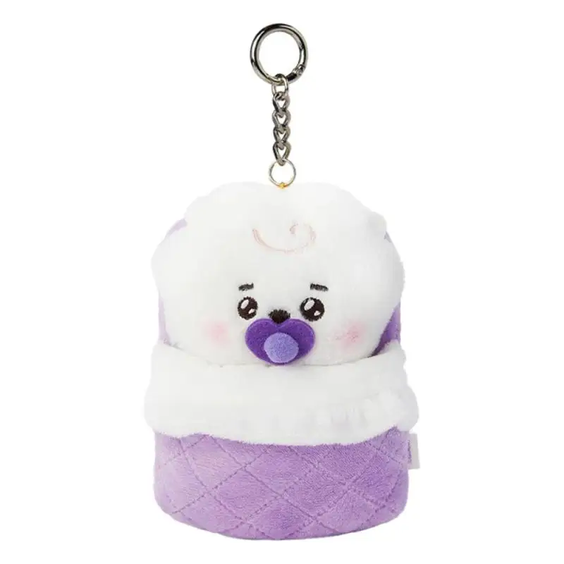 Anime Cartoon Bt21 Korean Popular Trendy Plush Doll Pendant Y2K Cute Doll Car Keychain School Bag Pendant Gift for Friends