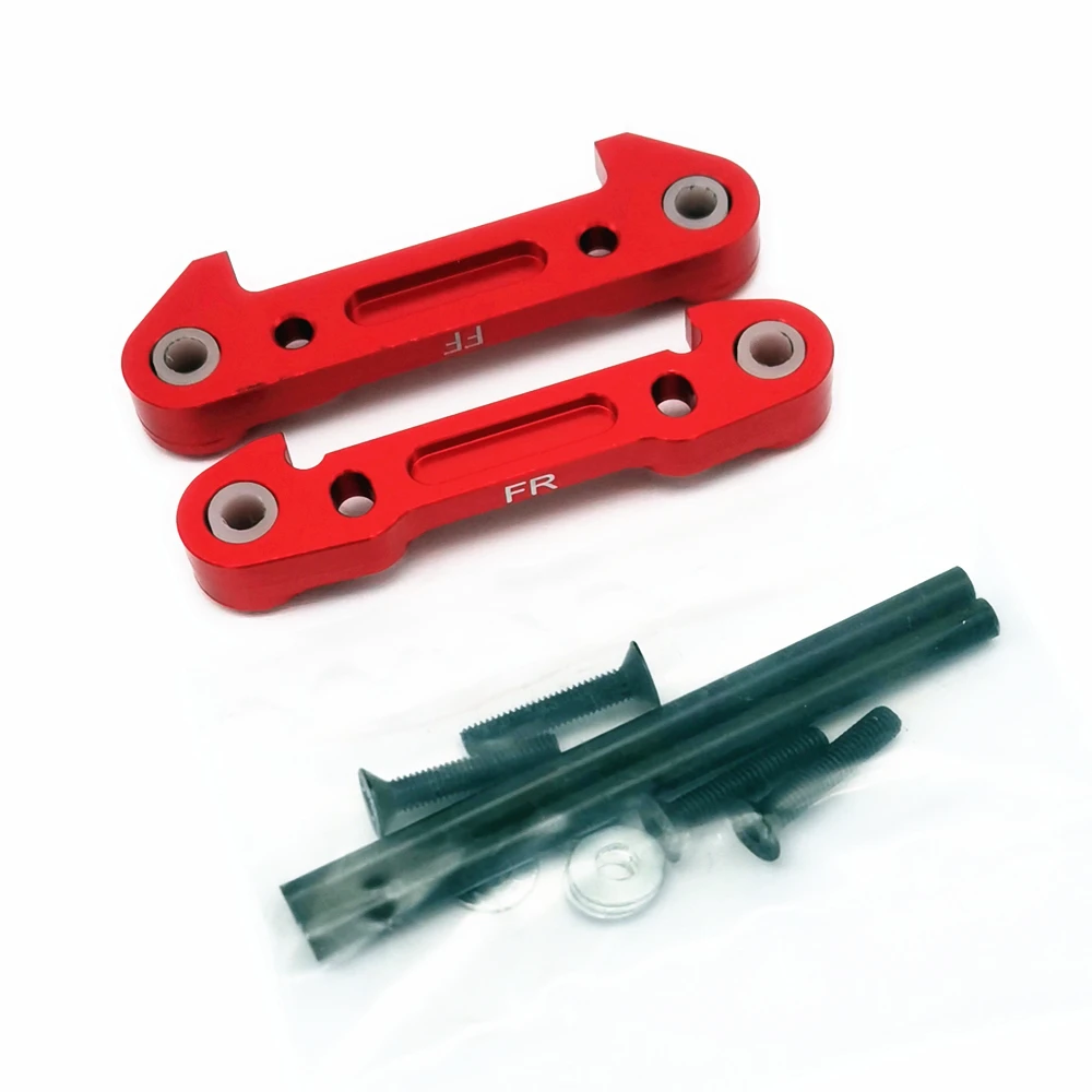 Cubierta de montaje de pasador de montaje de brazo inferior delantero de aluminio, soporte de pasador pivotante para Team Losi Tenacity All LOS234019 LOS234023