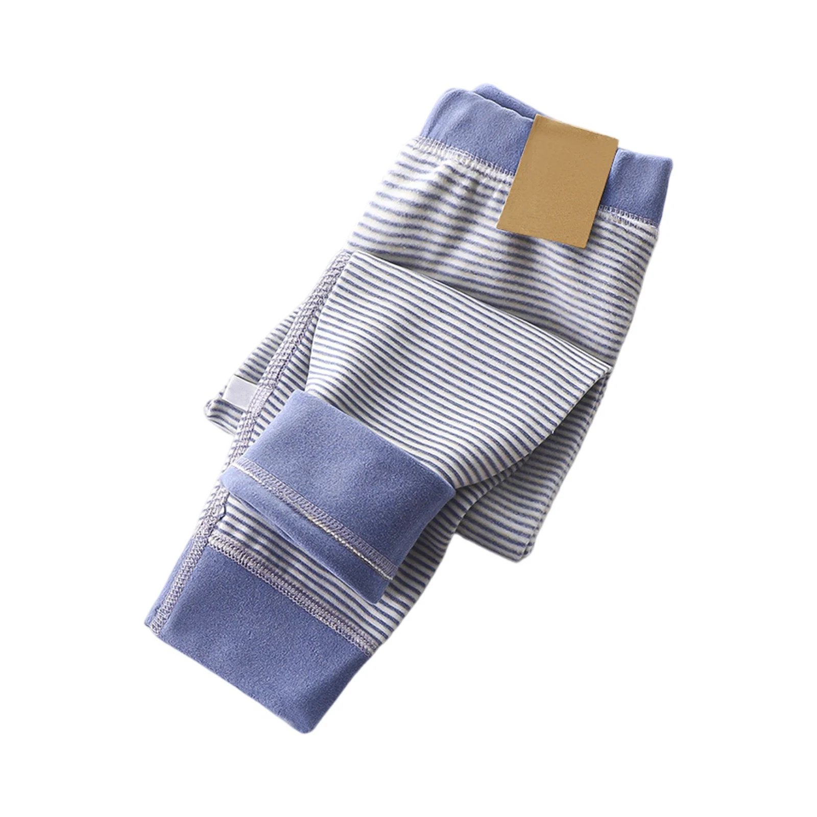 الشتاء الفتيان والفتيات السراويل المخططة السراويل الدافئة السراويل السميكة طماق قاعدة طبقة سميكة السراويل