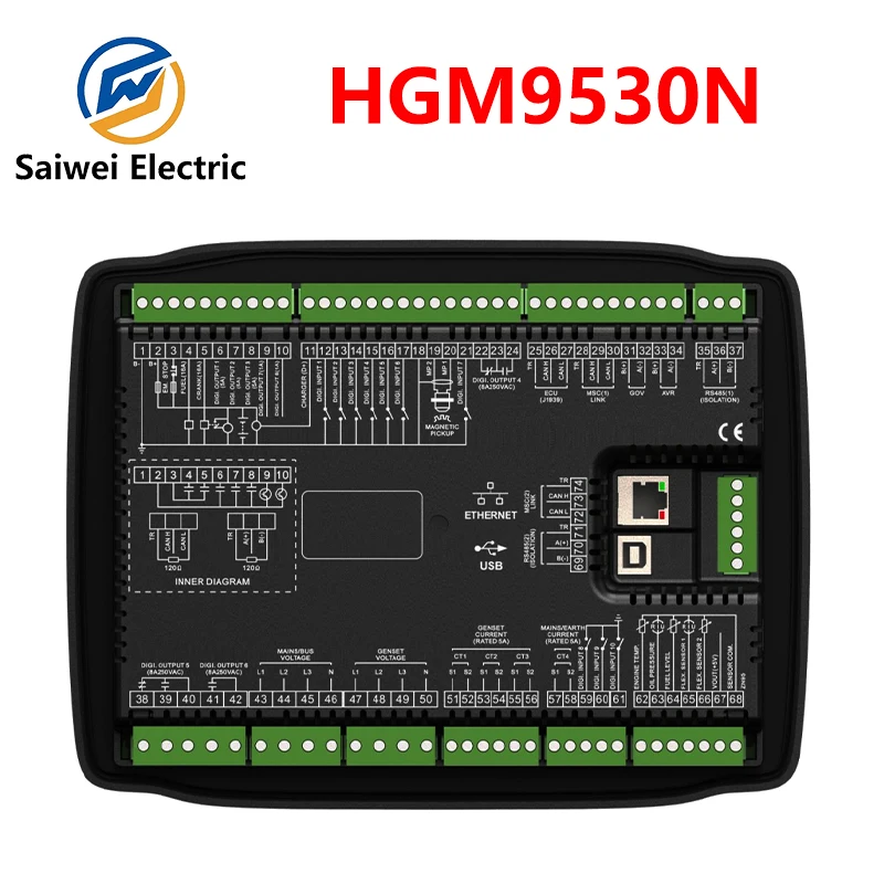 HGM9530N Genuine Smartgen Auto Parallel System Generators Controller Redundant Parallel Genset Control Panel