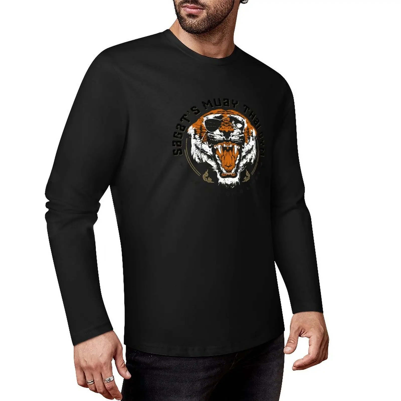

Sagat's Muay Thai Gym Long T-Shirt sweat shirts funny t shirts plain t shirts men