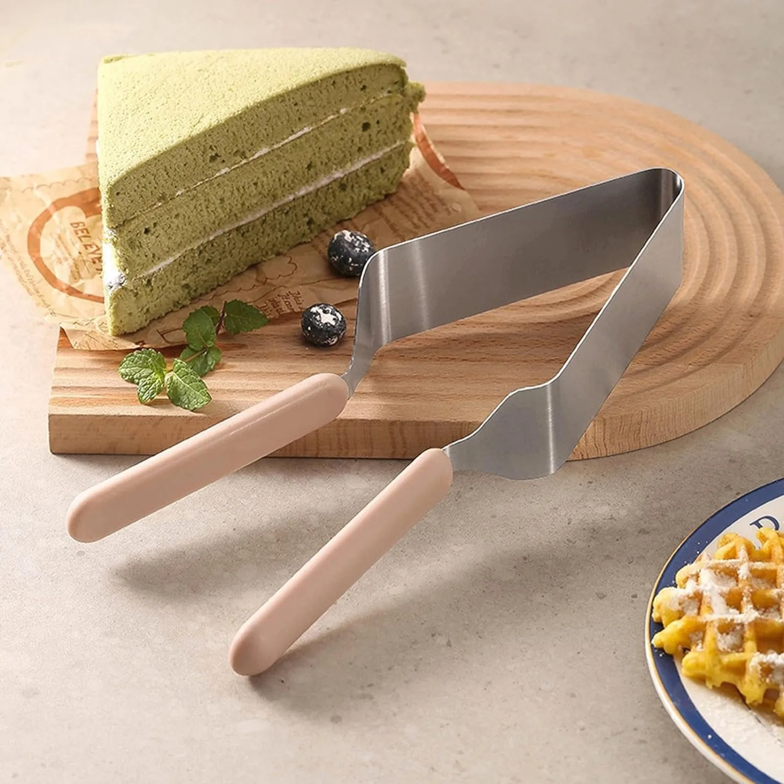 Cake Slicer Cutter Triangular Separator Adjustable Stainless Steel Device Mold Cake Clip Diy Decorating Bakeware Kitchen Bakery