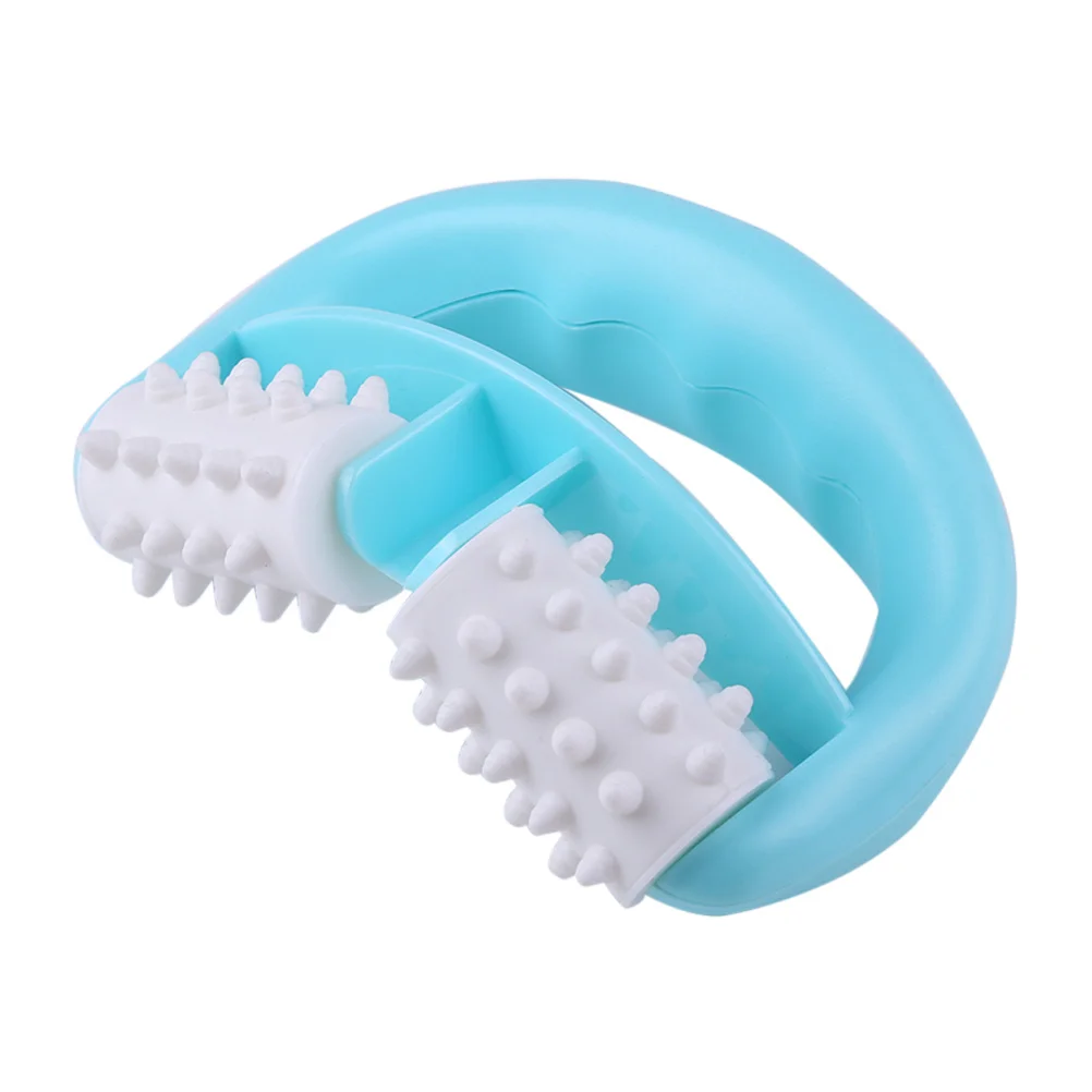 

Blue Body Massage Roller Studded Style Mitt Massager Tool Abs Pp Tpe Teeth Muscle Relaxation Blood Circulation Detox Neck
