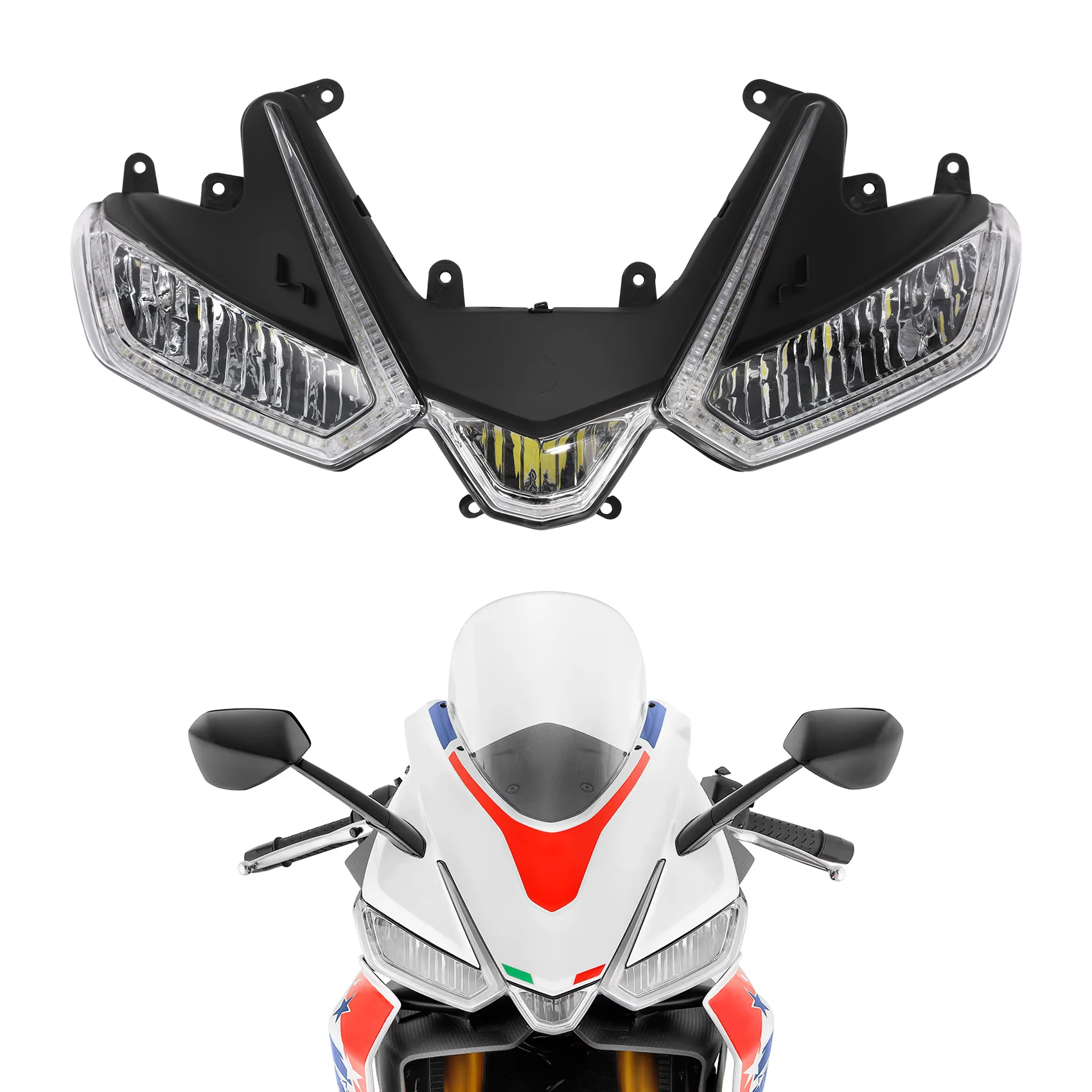 

Front Headlight Assembly Head Lamp Fit For Aprilia RS660 2021-2025 2022 2023 2024 Motorcycle