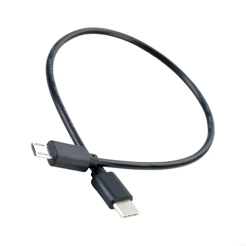 J1HD Reliability Short USB C To Micros USB Cable, Supports OTG, Fast Data And Charging Cable For Daily Use USB C Adapter Cord
