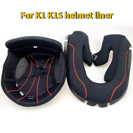 Motorcycle Helmet Crown Pad Replacement Top Inner Cushion For AGV K1 K1S Full Face Helmet Detachable Washable Spare Accessory