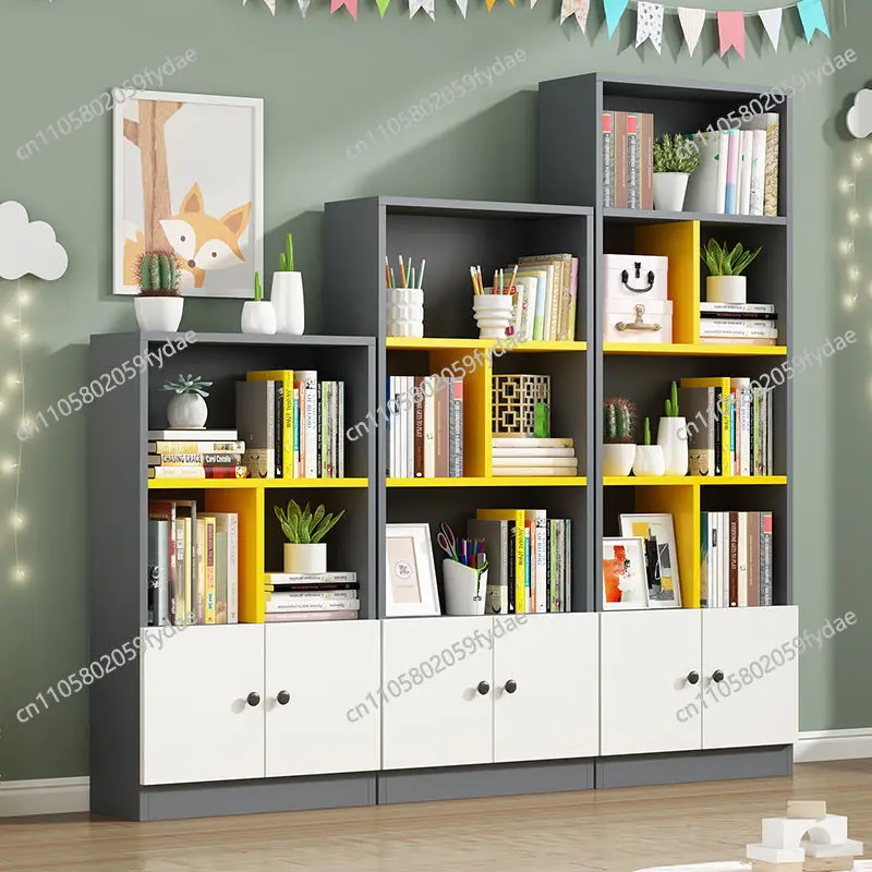 Locker Modern simple multi-layer storage Student office color matching combination cabinet Living room lattice cabinet