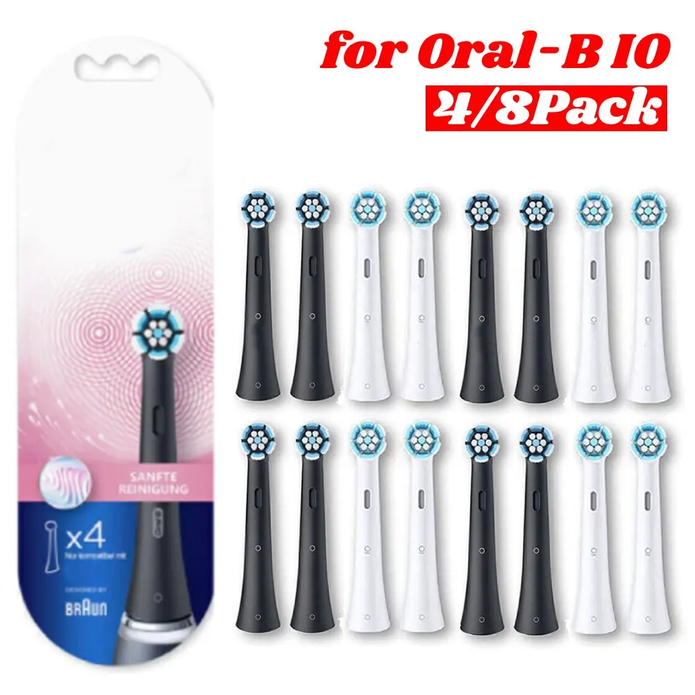 4/8Pack Replacement Toothbrush Head Deeper Plaque Removal Electric Toothbrush Head Brush Heads for Oral-B IO Electric Toothbrush