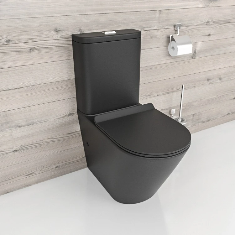 Modern ceramic pot floor-to-ceiling sanitary ware ceramic flush toilet back wall two-piece bathroom