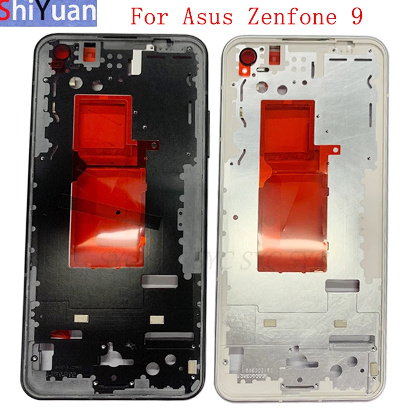 Housing Middle Frame Bezel Plate For Asus Zenfone 9 AI2202 Phone Metal LCD Frame Replacement Parts