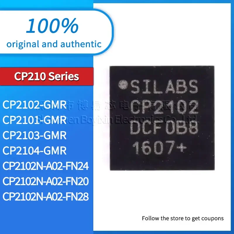 

CP2102-GMR CP2101-GMR CP2103-GMR CP2104-GMR CP2102N-A02-GQFN24R CP2102N-A02-GQFN20R CP2102N-A02-GQFN28R Black casing