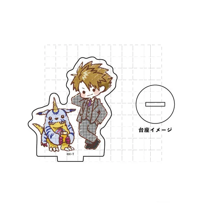Game Digimon Adventure Acrylic Stand Doll Anime Gabumon Piyomon Yagami Taichi Agumon Mini Figure Model Plate Cosplay Toy Gift image 3
