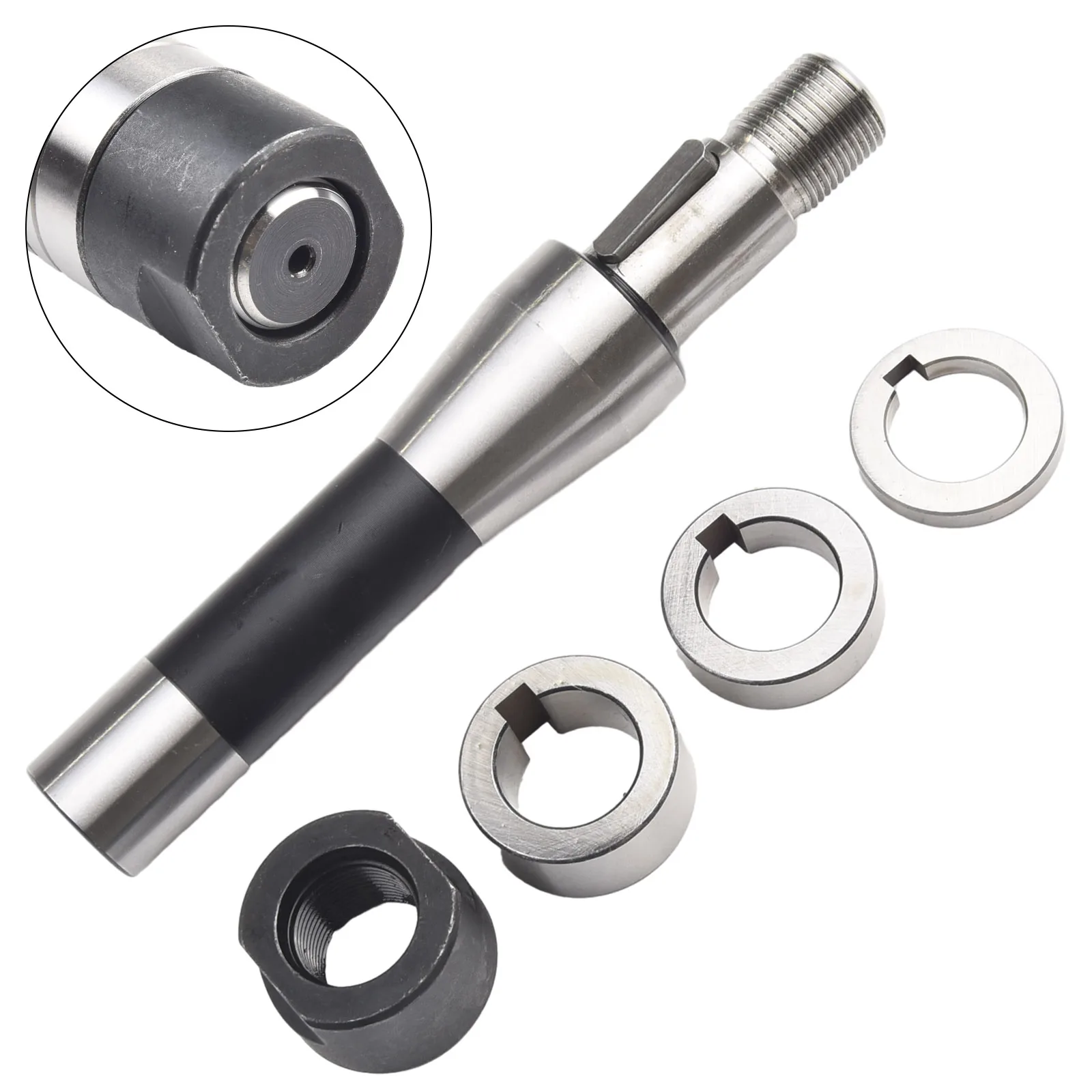 1 Pc 22mm Gear Cutter Holder For R8 Shank Milling Cutter Shaft Face Milling Cutter Slitting Saw Black Oxidized 189mm Length