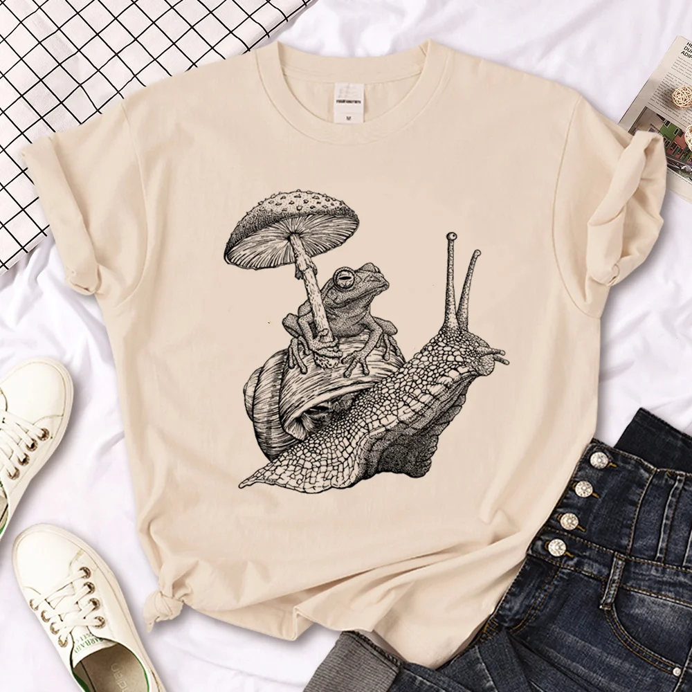 Koszulka Damska Ślimak Manga Anime Harajuku T-shirt Dziewczęcy Odzież Harajuku Odzież Damska Moda Graficzne Koszulki Letnia Odzież Uliczna