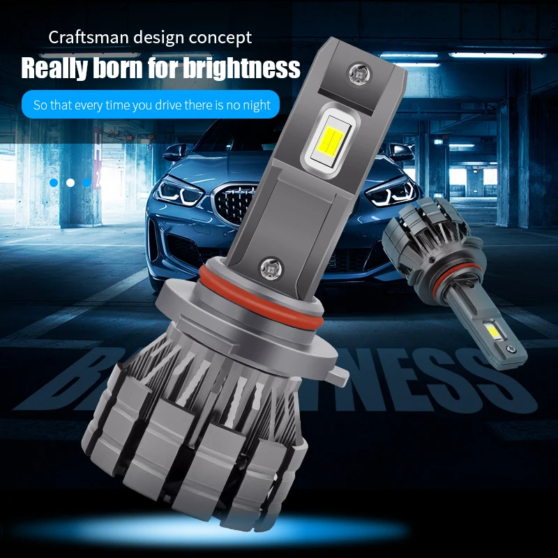 Super Bright Auto lighting system Car LED Headlight Bulb H11 H7 H4 H13 9005/HB3 9006/HB4 50W Auto LED Bulbs Headlights S8