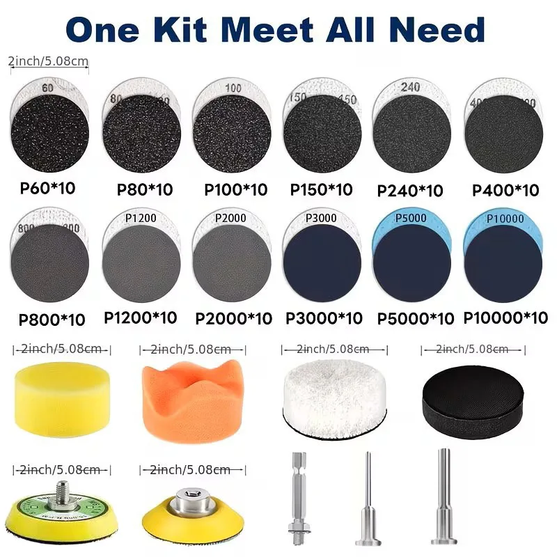 129-piece-set-2-inch-dual-purpose-silicon-carbide-sandpaper-grinding-and-polishing-set-grit-sizes-60-10000
