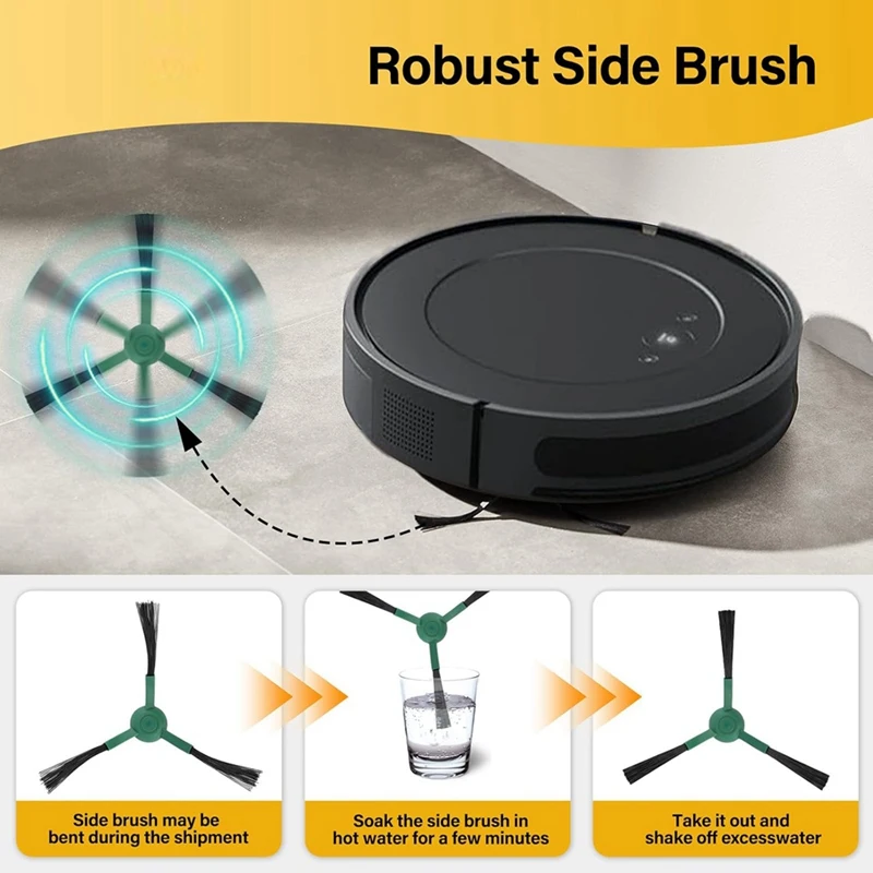 JDZD-для Irobot Roomba Essential Series Y0110 Y0140, Q0120 Q011 робот-пылесос основная боковая щетка Hepa-фильтры аксессуары