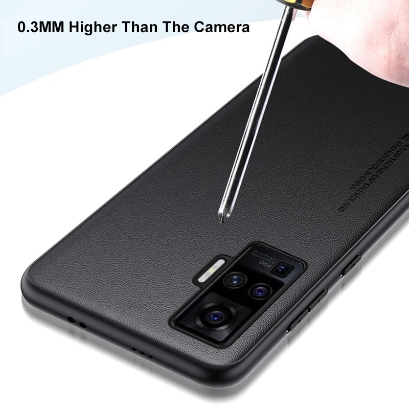 Custodia in pelle PU di lusso per Vivo X51 5G X50 Pro Cover posteriore custodia protettiva in Silicone per Vivo X50 Pro Plus X50Pro Coque