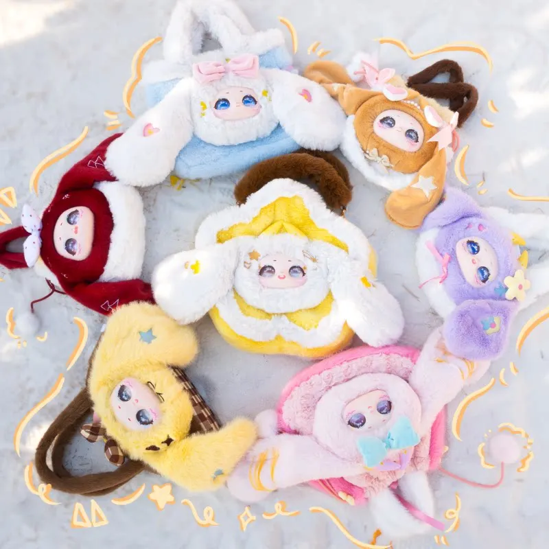 

Сумка Samuel Samael из серии Love: Модная плюшевая сумка-сюрприз с декором в виде кроличьих ушек, сумка для хранения, подарочная коробка-сюрприз