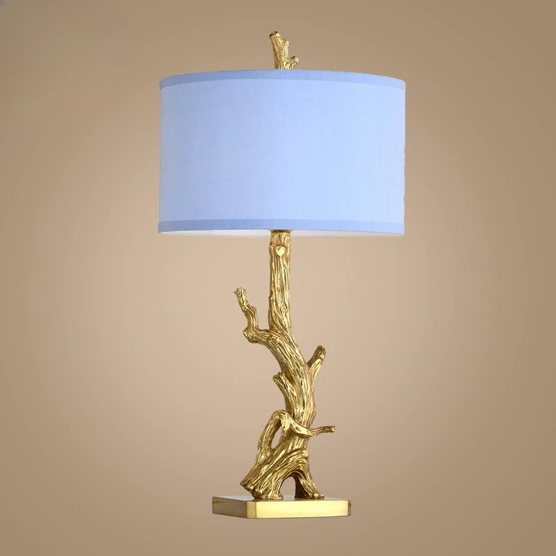 French all-copper desk lamp, creative desk lamp in bedroom bedside study