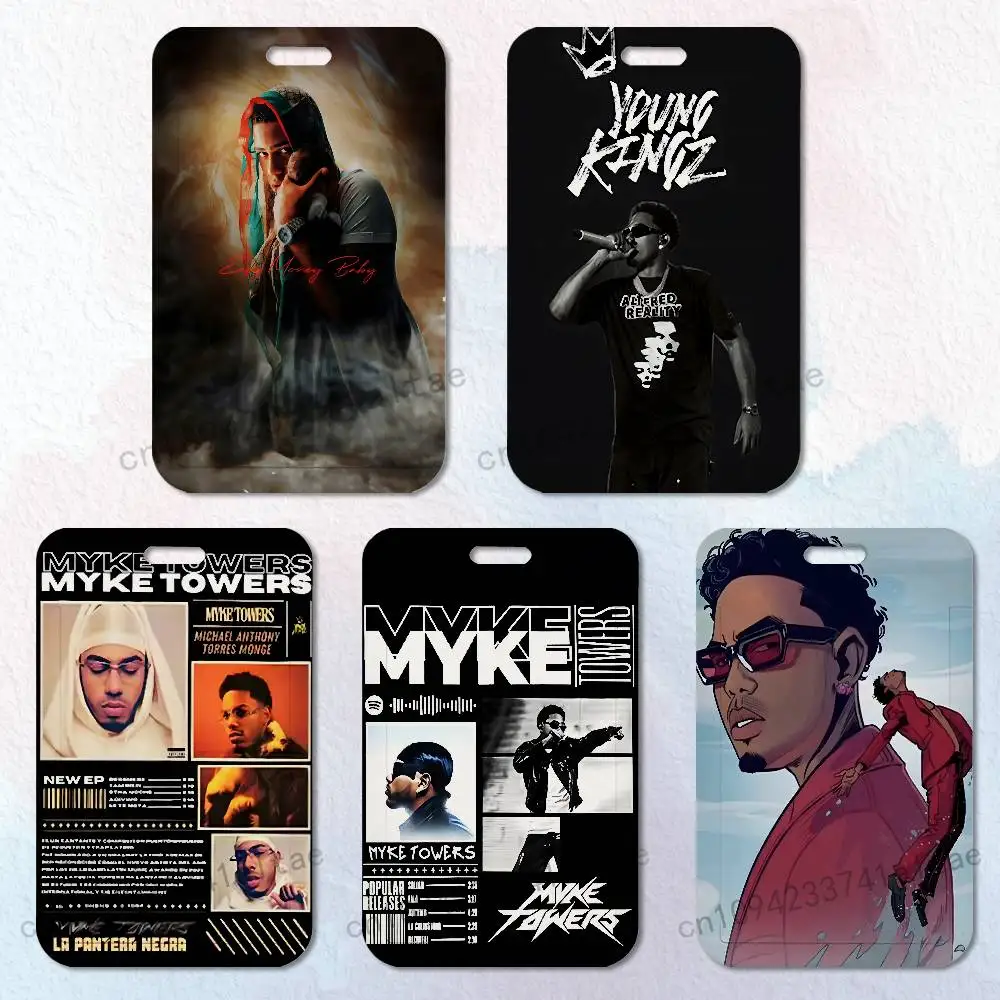 

M-Myke T-Tower Card Holder Durable With Carabiner Name Tag Vertical ID Badge Holders Credentials Protection