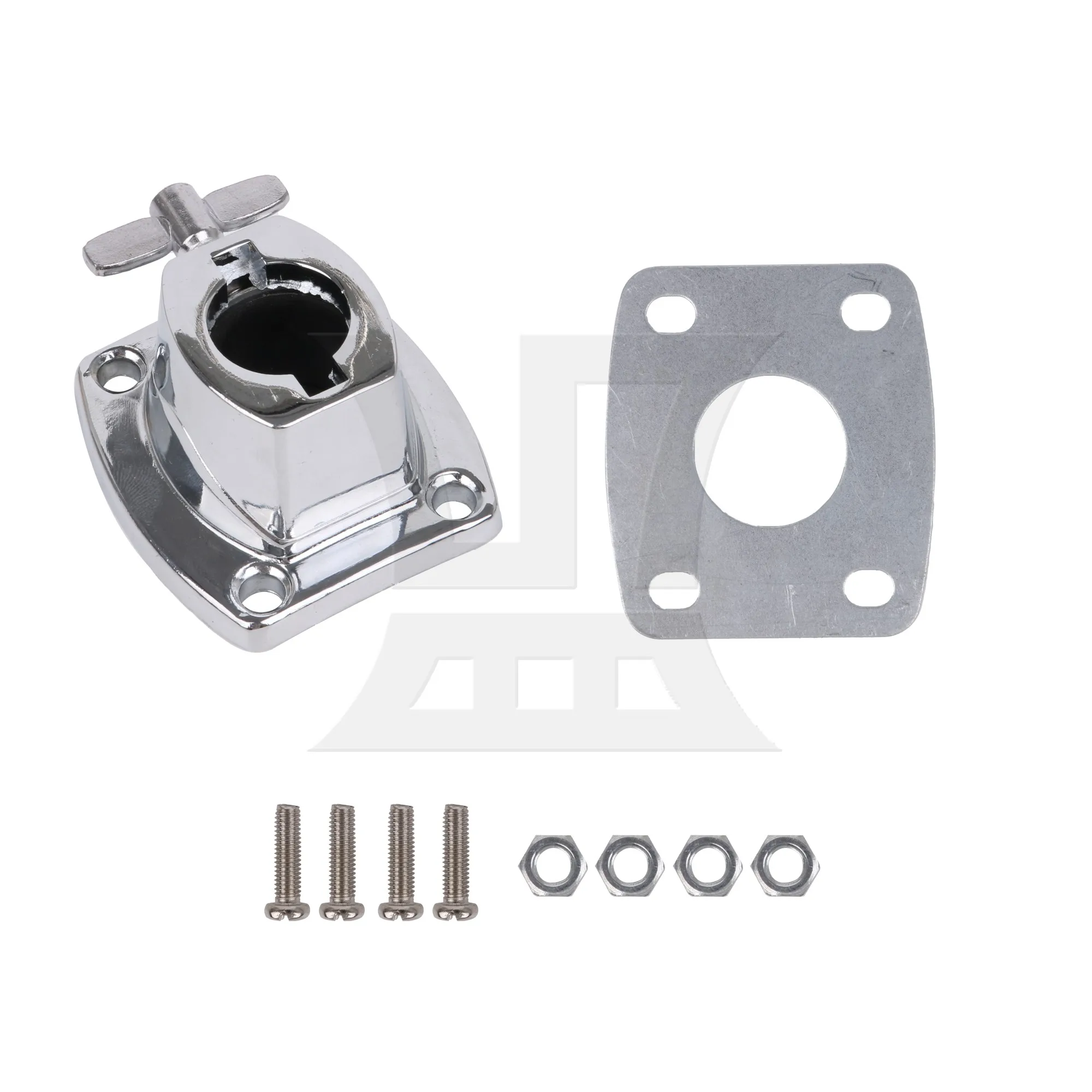Yibuy 8.3x6.5cm Bass Drum Tom Mount Bracket for Percussion Kit Accessor