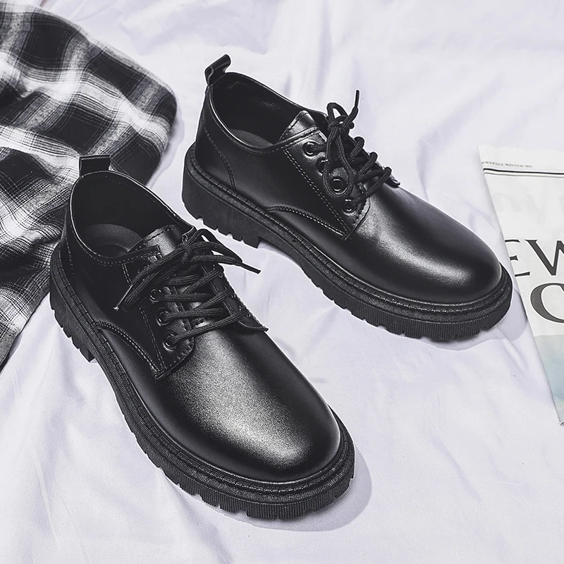 Fashion Leather Men Casual Shoes Breathable Handmade Mens Business Shoes Classic Black footwear Flats Men Dress Shoes Moccasins
