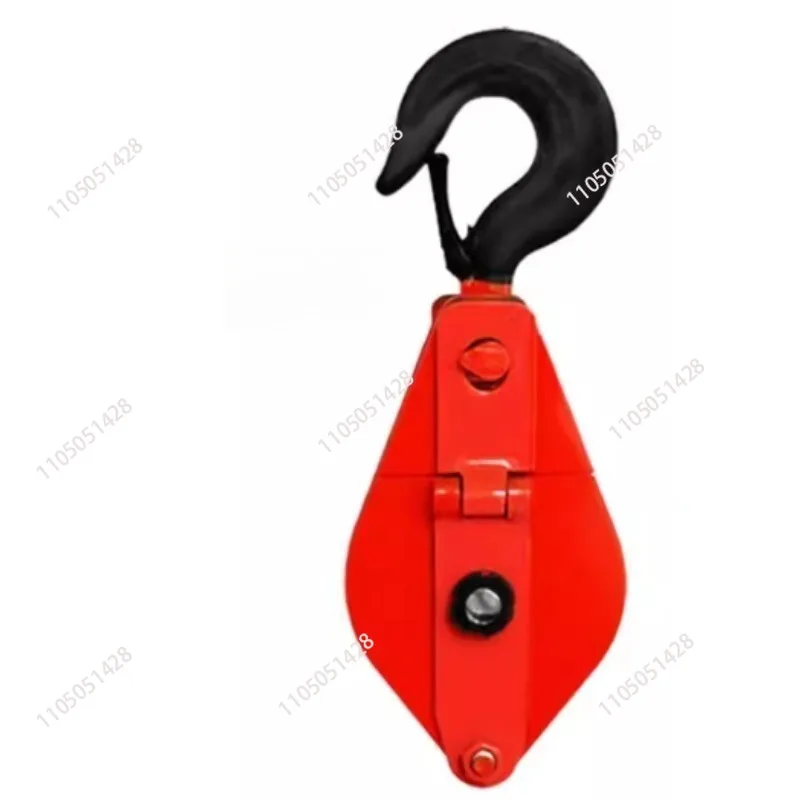Lifting tool heavy hook 1 ton 2 tons 5 tons single wheel bearing fixed pulley