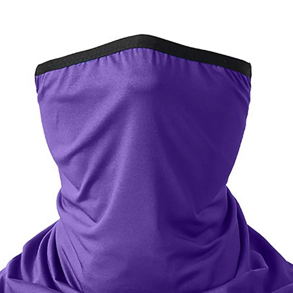 Sun Protection Guard Quick-Drying Fabric Ice Silk Face Guard With Elastic Ear Hooks Scarf Extended Neck Gaiter Face Guard