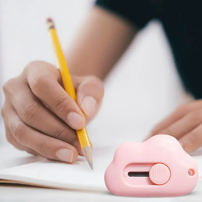 Cute Mini Small Pocket Sized Craft Wrapping Box Paper Envelope Cutter Utility Cutter Letter Opener Student Portable Art Supplies