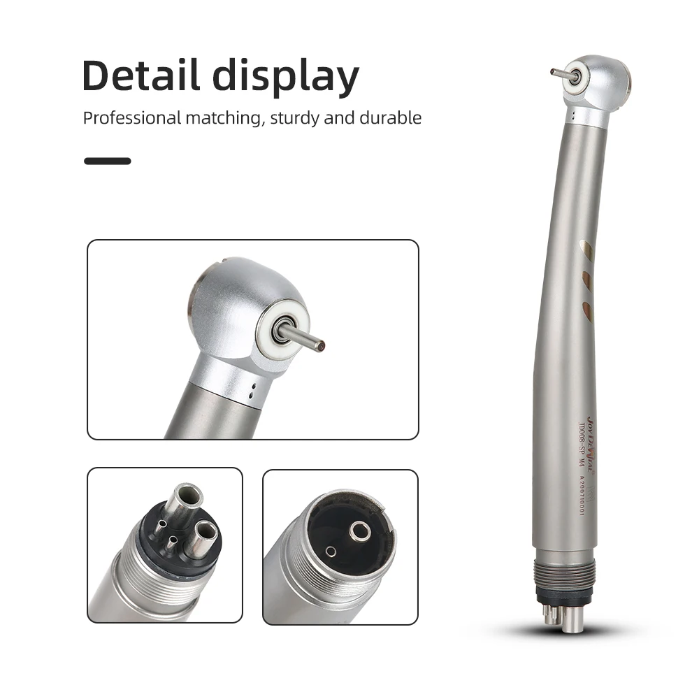 Dental Integrate E-generator Shadowless Ring LED High Speed Handpiece Standard Head Ceramic Bearing Single Water Spray Button